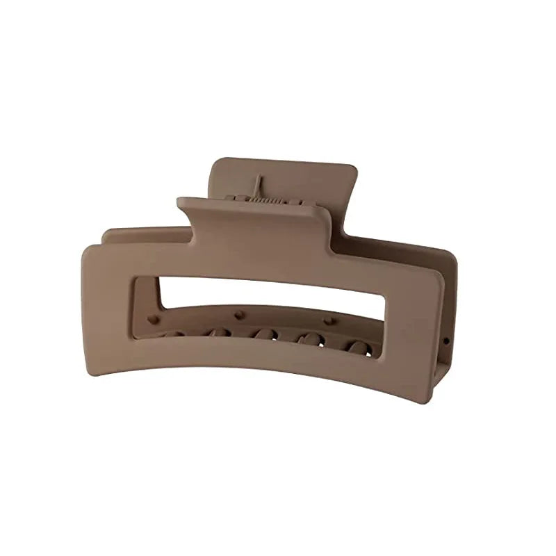 New Large Hair Claw for Women Girls Ponytail Hair Clips Coffee Beige Hairpin Crab Barrette Fashion Hair Accessories Ornaments