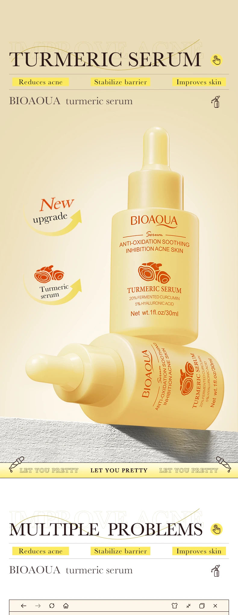 Sérum BIOAQUA Vitamine C hydrate et illumine la peau