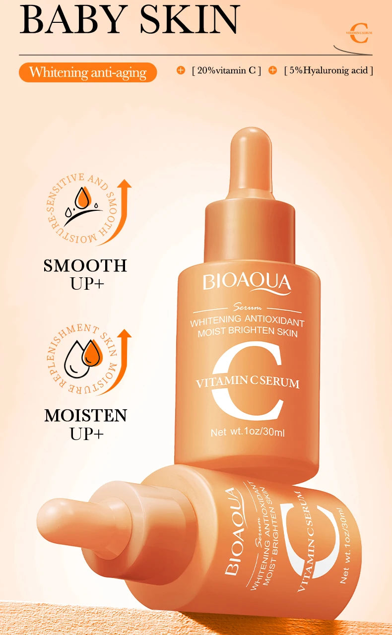Sérum BIOAQUA Vitamine C hydrate et illumine la peau