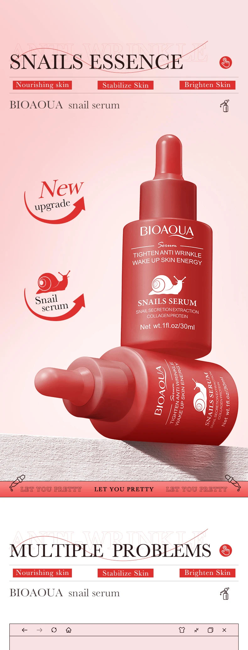 Sérum BIOAQUA Vitamine C hydrate et illumine la peau
