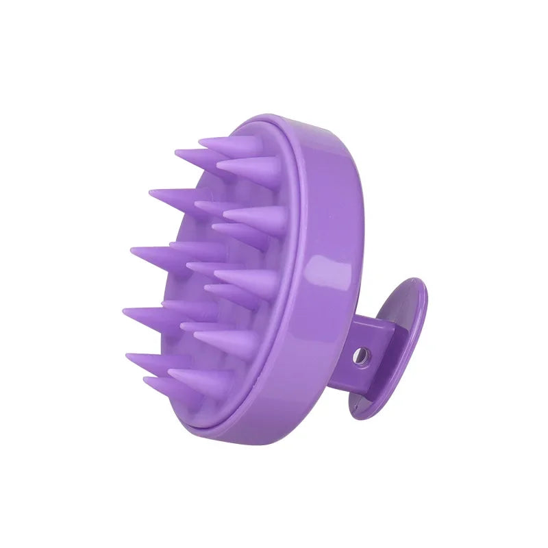 Silicone Shampoo Brush Scalp Massage Brush Hair Washing Comb Long Handle Head Massager Bath Exfoliating Body Scrubber Hair Care