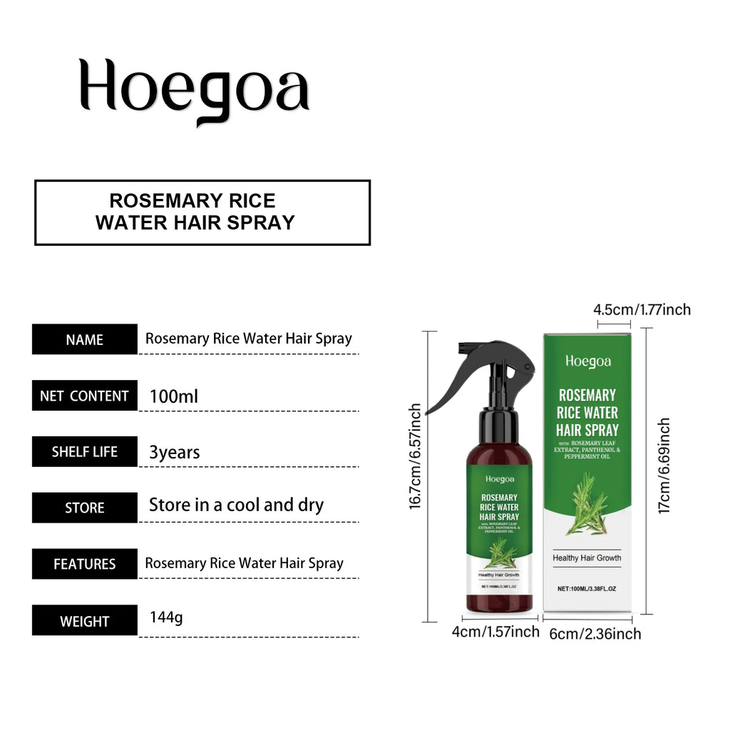 Rosemary Rice Water Hair Growth Spray